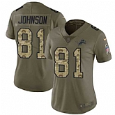 Women Nike Lions 81 Calvin Johnson Olive Camo Salute To Service Limited Jersey Dzhi,baseball caps,new era cap wholesale,wholesale hats